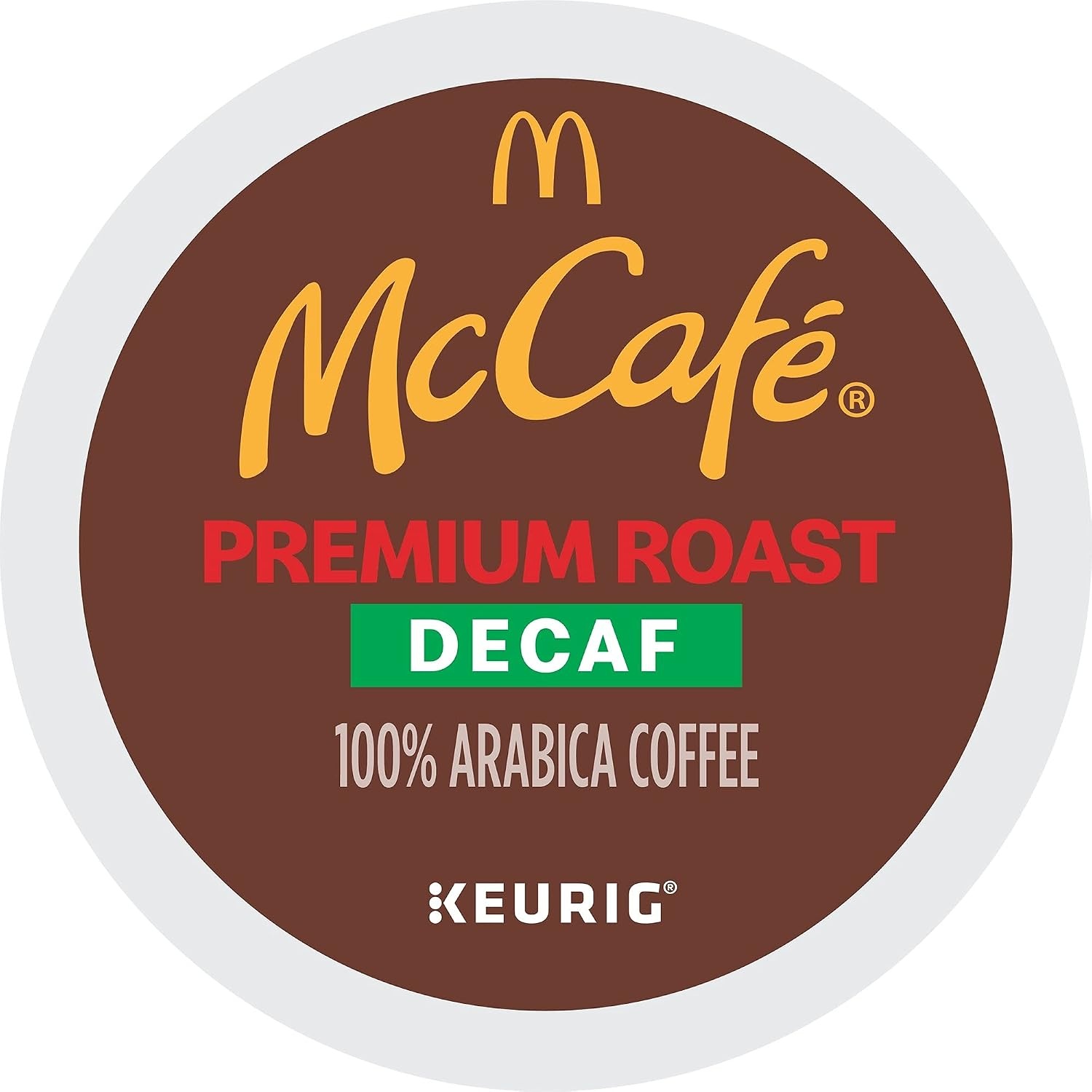 image:imageMcCafe Premium Roast Decaf Coffee Single Serve Keurig KCup Pods Decaffeinated 96 Count 4 Packs of 24Premium Roast