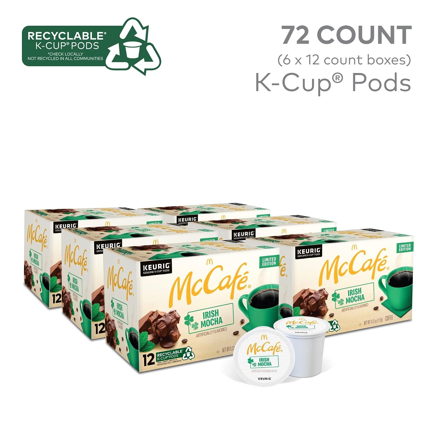 image:imageMcCafe Strawberry Crme Pie 96ct 4 Packs of 24Irish Mocha