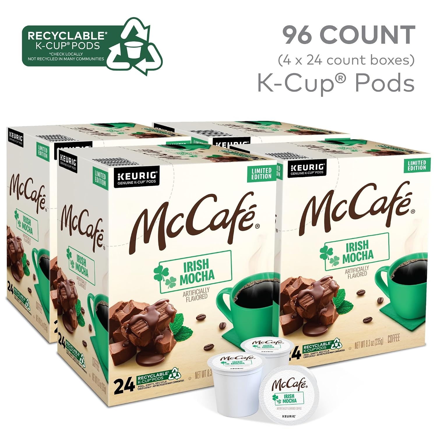 image:imageMcCafe Strawberry Crme Pie 96ct 4 Packs of 24Irish Mocha