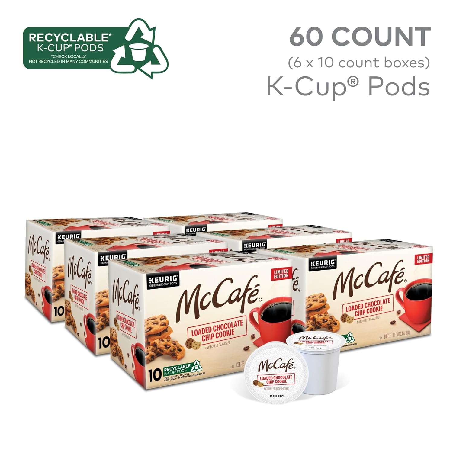 image:imageMcCafe Strawberry Crme Pie 96ct 4 Packs of 24Loaded Chocolate Chip Cookie