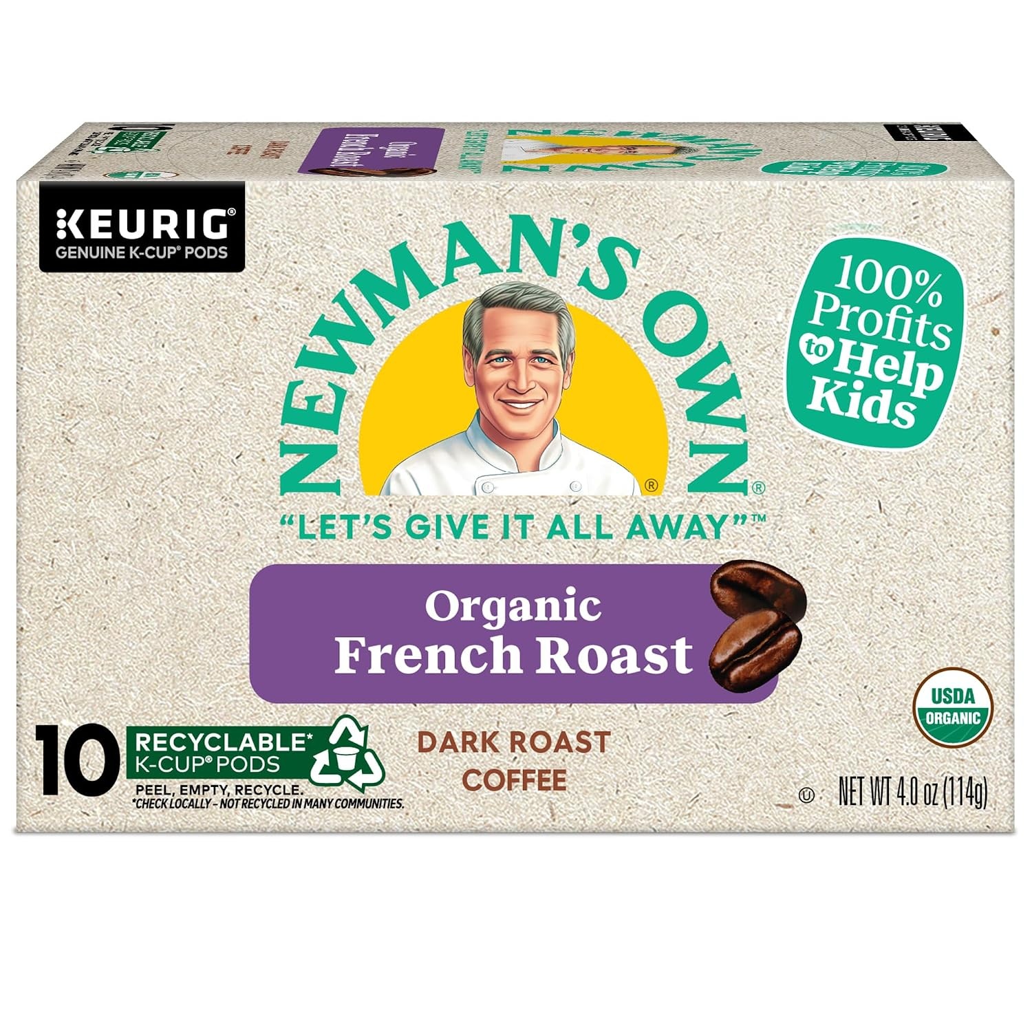 image:imageNewmans Own Organics Special Blend Keurig SingleServe KCup Pods Medium Roast Coffee 72 CountFrench Roast
