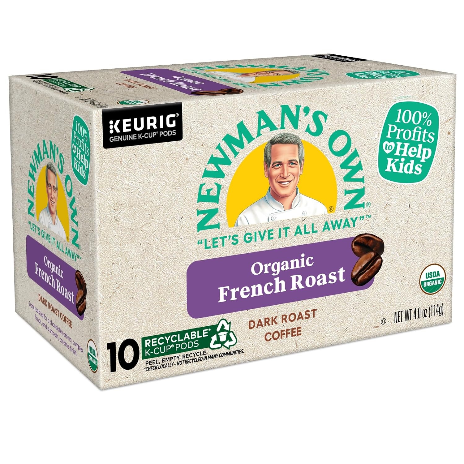 image:imageNewmans Own Organics Special Blend Keurig SingleServe KCup Pods Medium Roast Coffee 72 CountFrench Roast