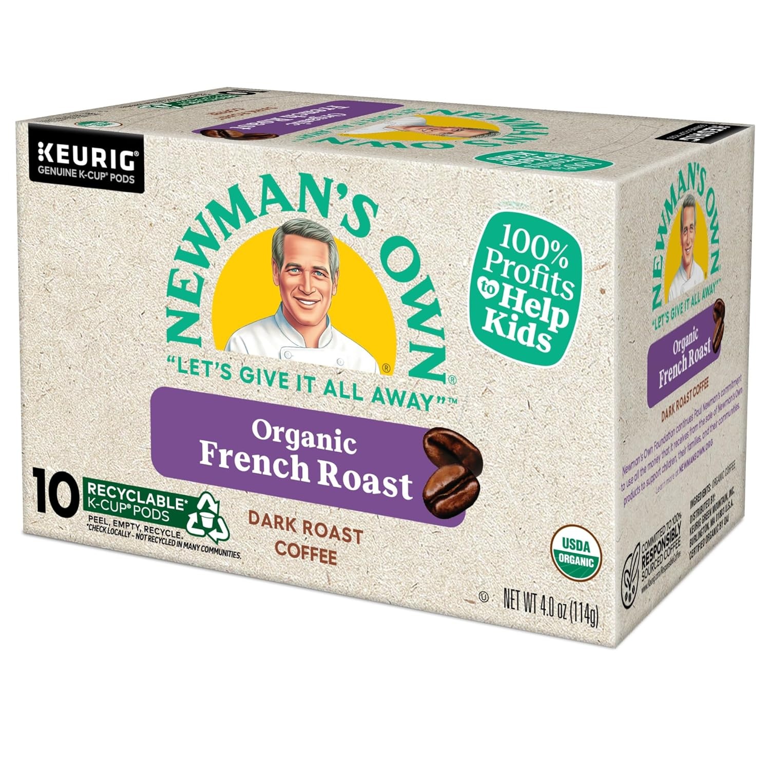 image:imageNewmans Own Organics Special Blend Keurig SingleServe KCup Pods Medium Roast Coffee 72 CountFrench Roast
