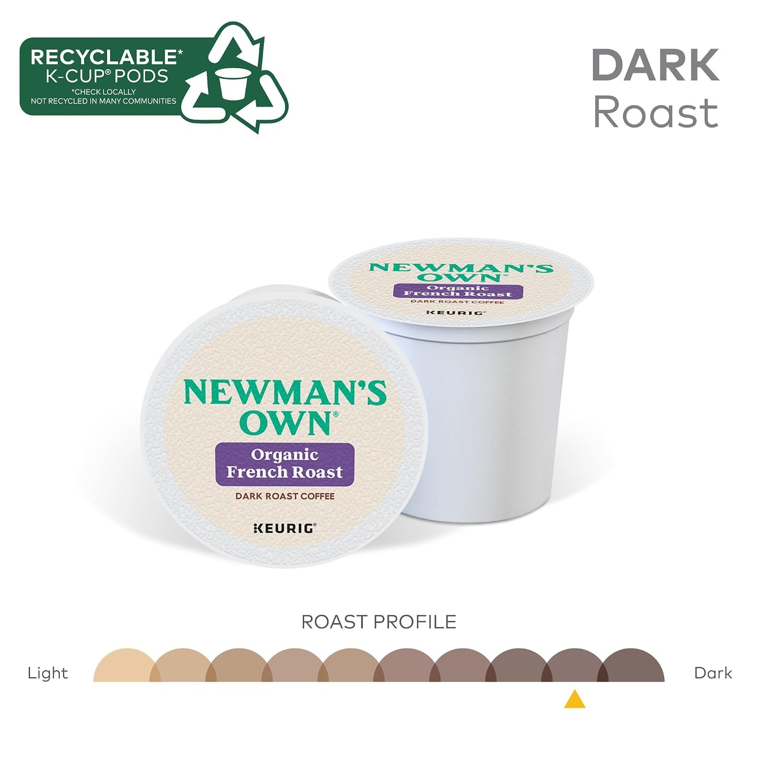 image:imageNewmans Own Organics Special Blend Keurig SingleServe KCup Pods Medium Roast Coffee 72 CountFrench Roast