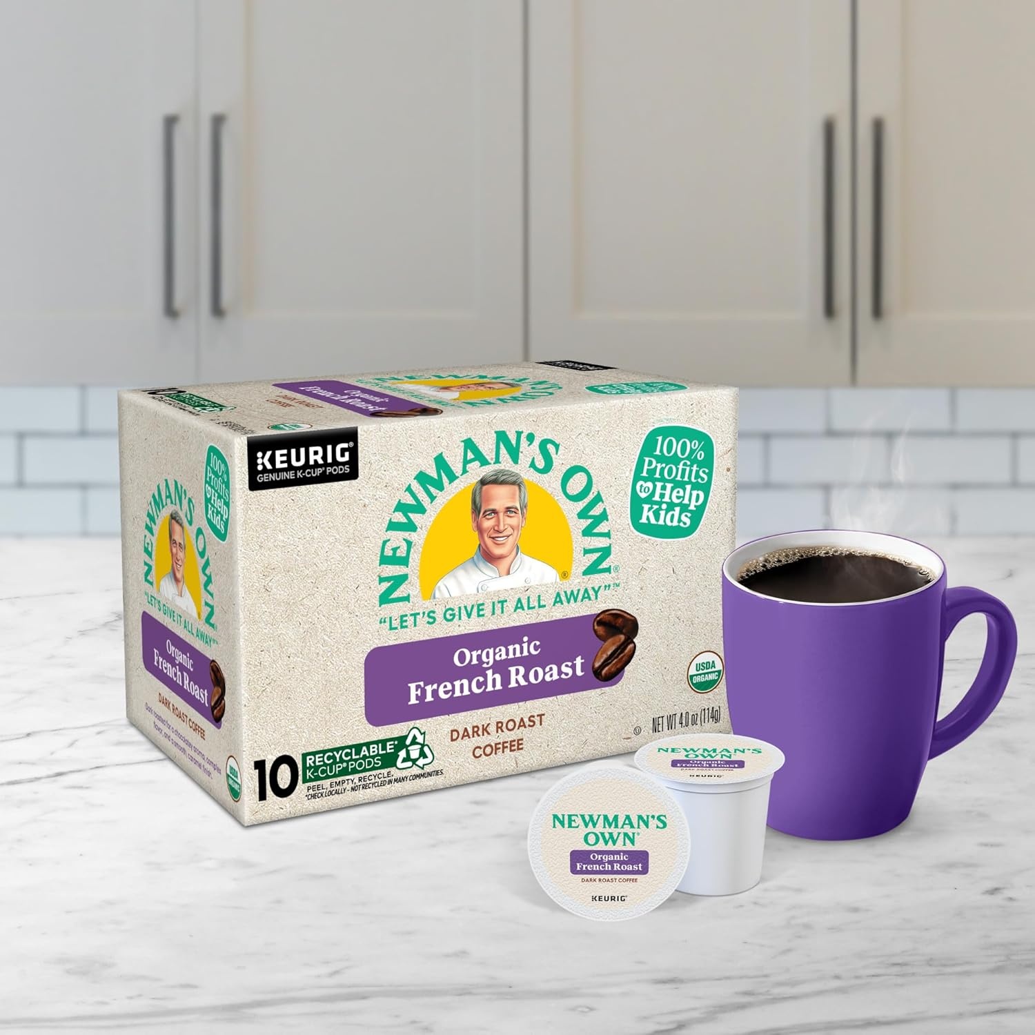 image:imageNewmans Own Organics Special Blend Keurig SingleServe KCup Pods Medium Roast Coffee 72 CountFrench Roast