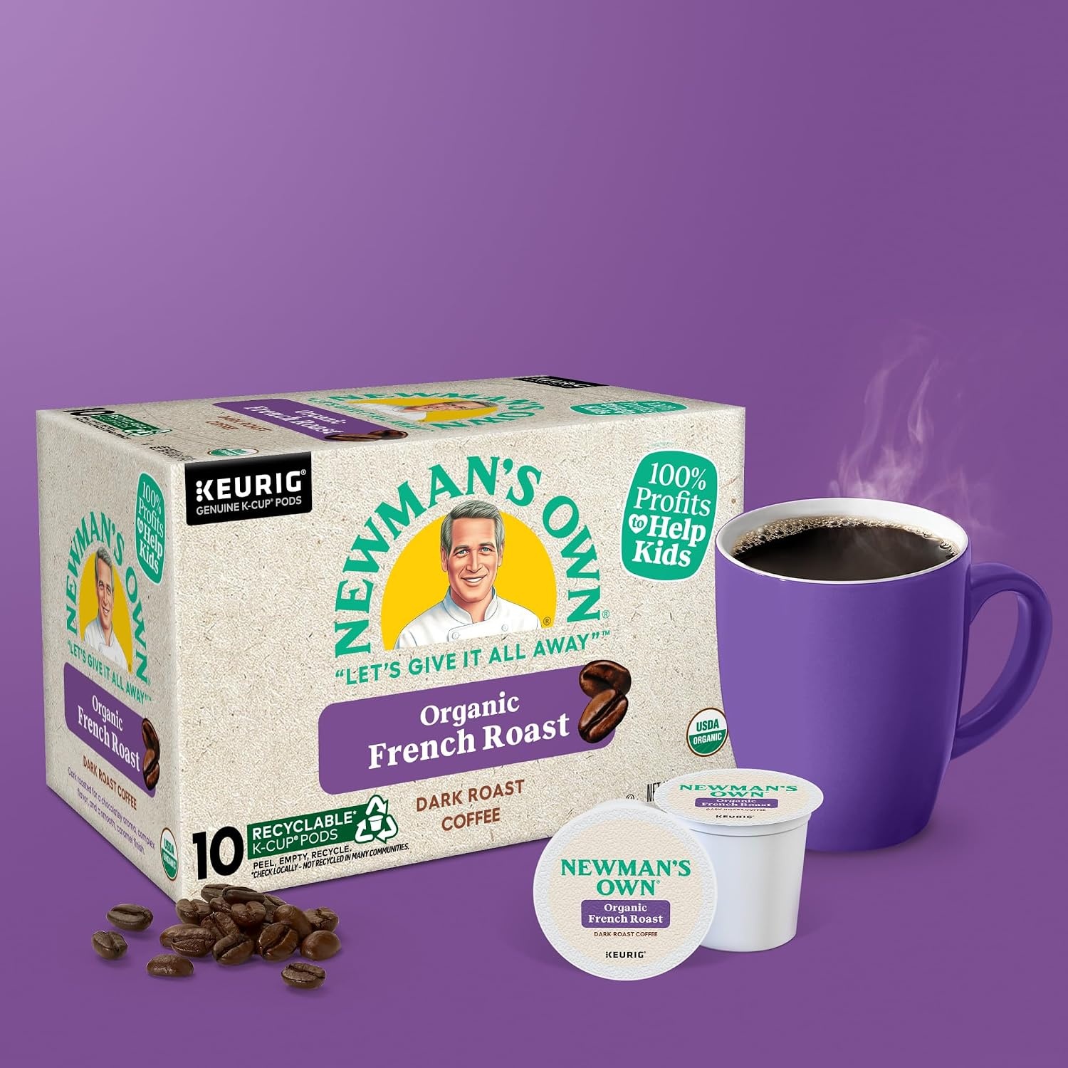 image:imageNewmans Own Organics Special Blend Keurig SingleServe KCup Pods Medium Roast Coffee 72 CountFrench Roast