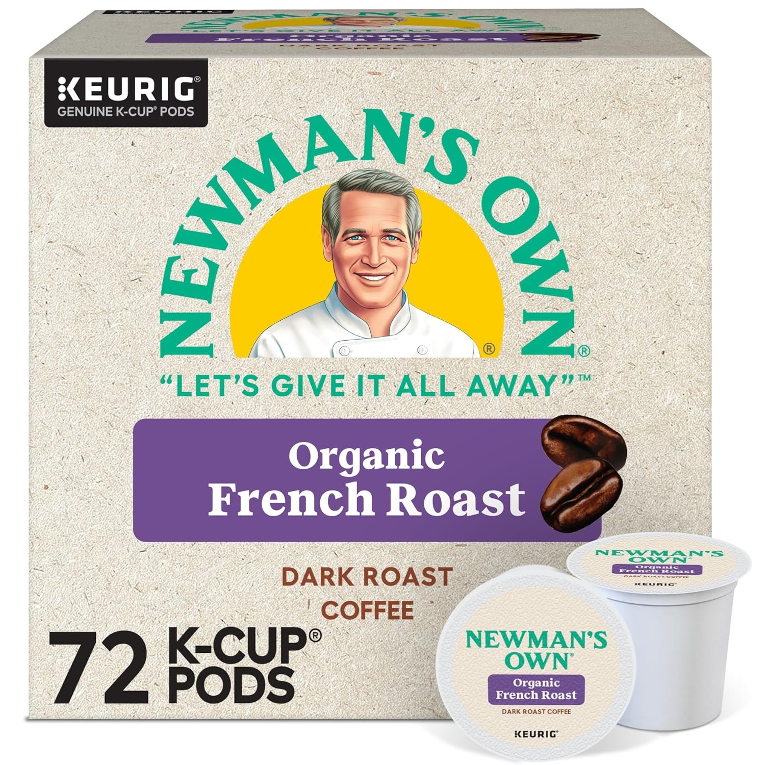 image:imageNewmans Own Organics Special Blend Keurig SingleServe KCup Pods Medium Roast Coffee 72 CountFrench Roast