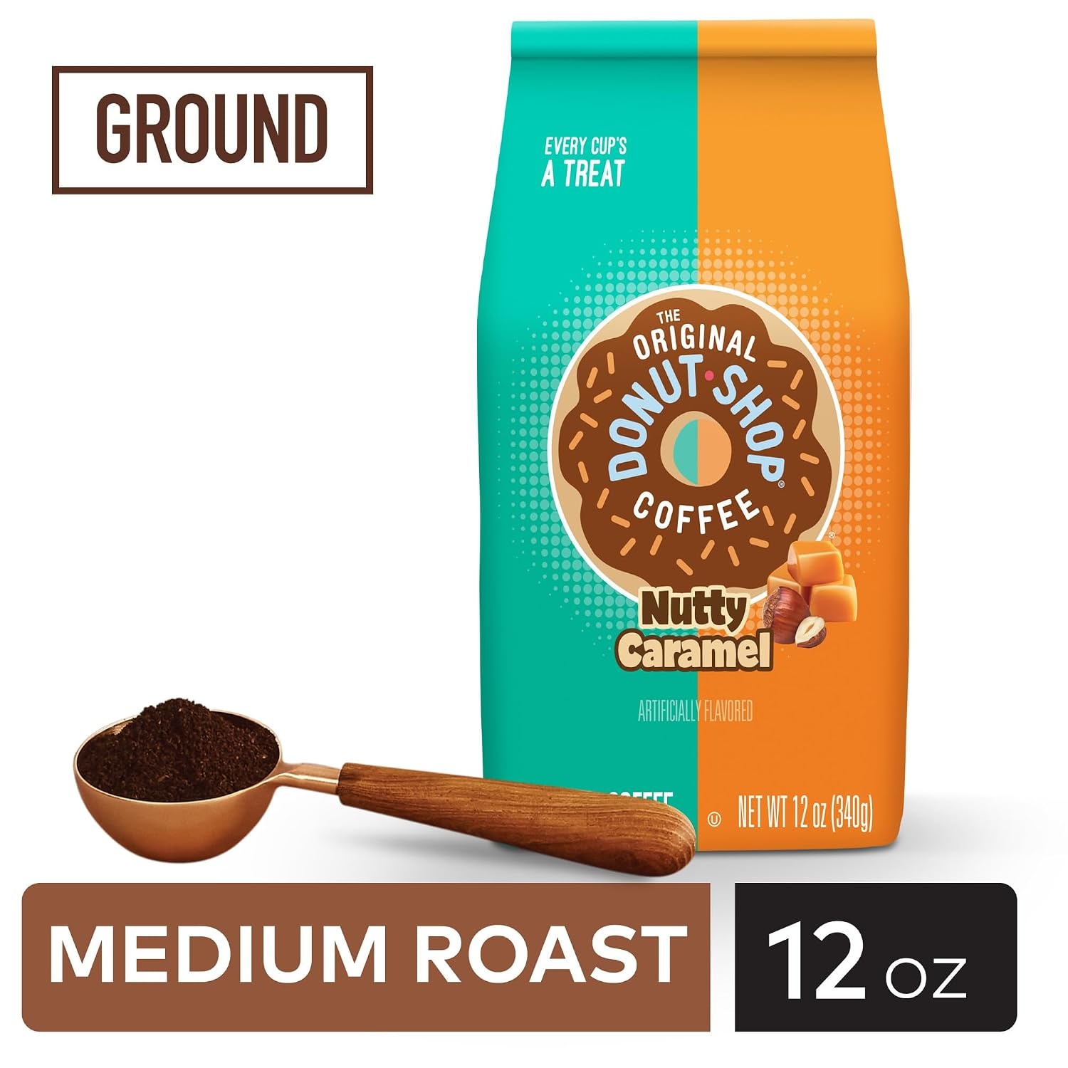 image:imageThe Original Donut Shop Coffee Regular Medium Roast Ground Coffee 12 oz BagNutty Caramel