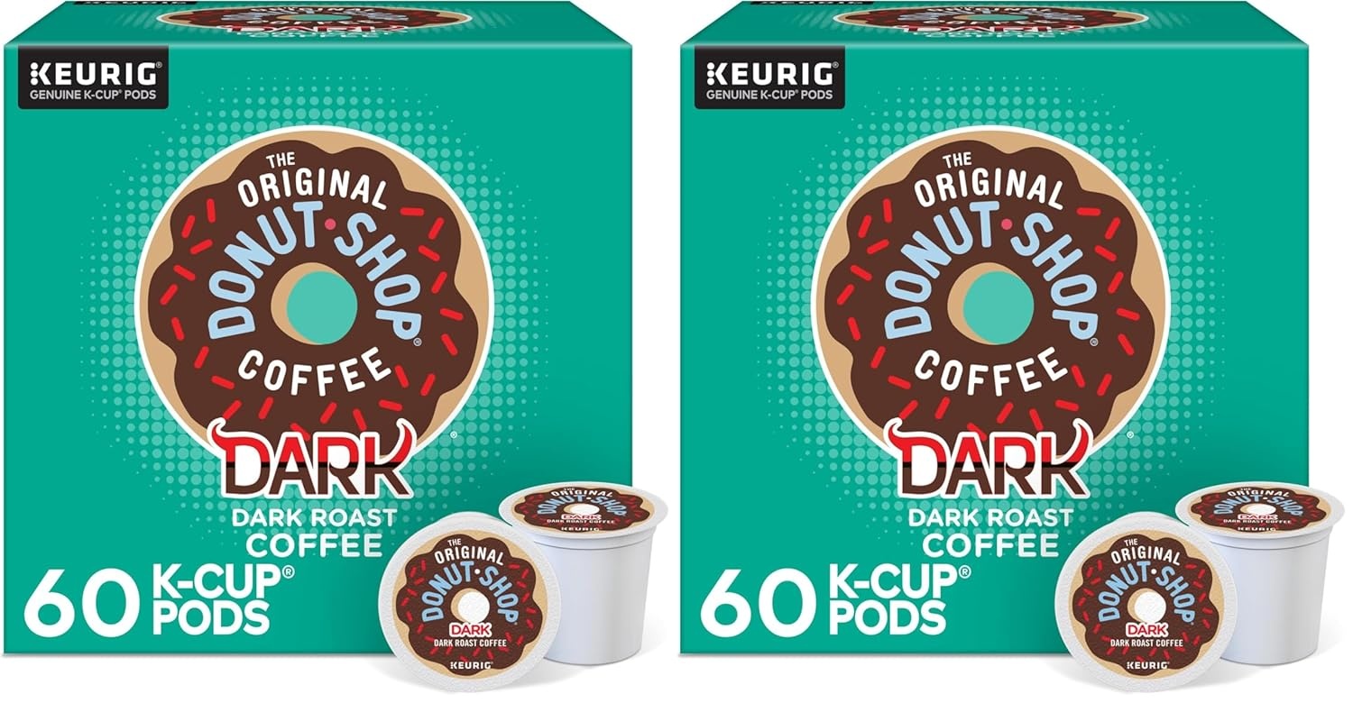 image:imageThe Original Donut Shop Dark SingleServe Keurig KCup Pods Dark Roast Coffee Pods 96 CountDark