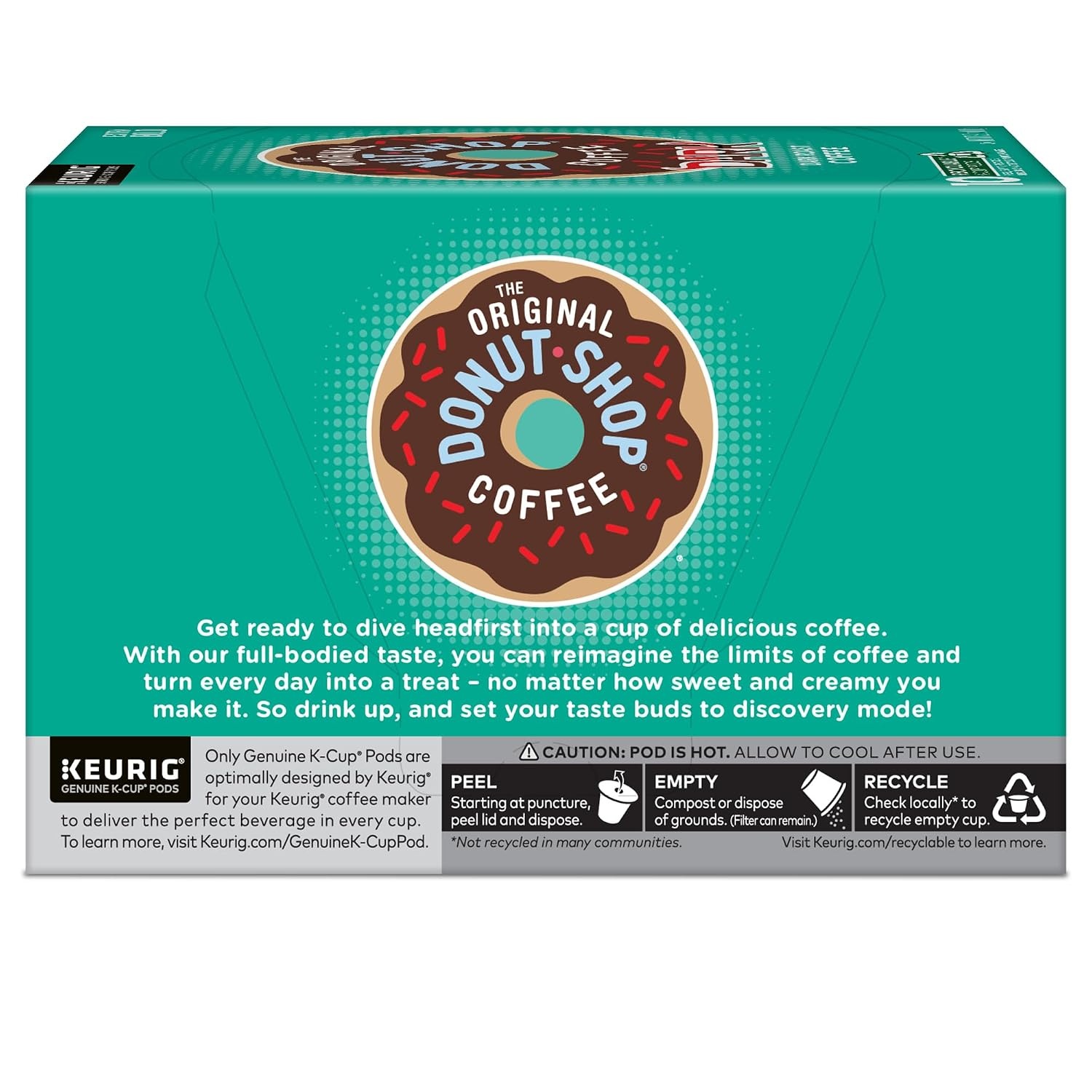 image:imageThe Original Donut Shop Dark SingleServe Keurig KCup Pods Dark Roast Coffee Pods 96 CountDark