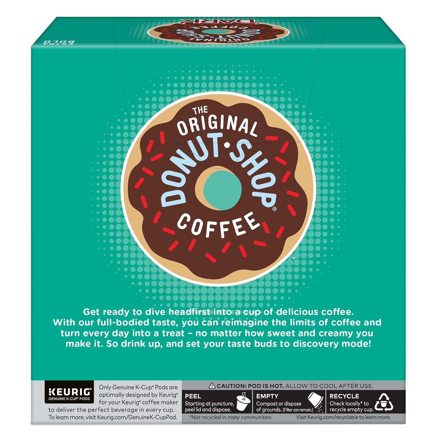 image:imageThe Original Donut Shop Dark SingleServe Keurig KCup Pods Dark Roast Coffee Pods 96 CountDark