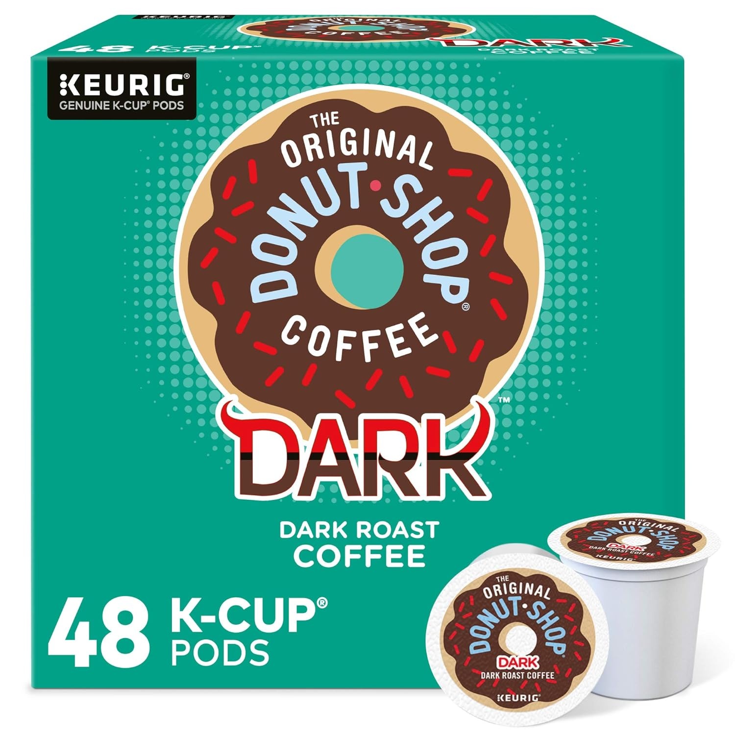 image:imageThe Original Donut Shop Dark SingleServe Keurig KCup Pods Dark Roast Coffee Pods 96 CountDark
