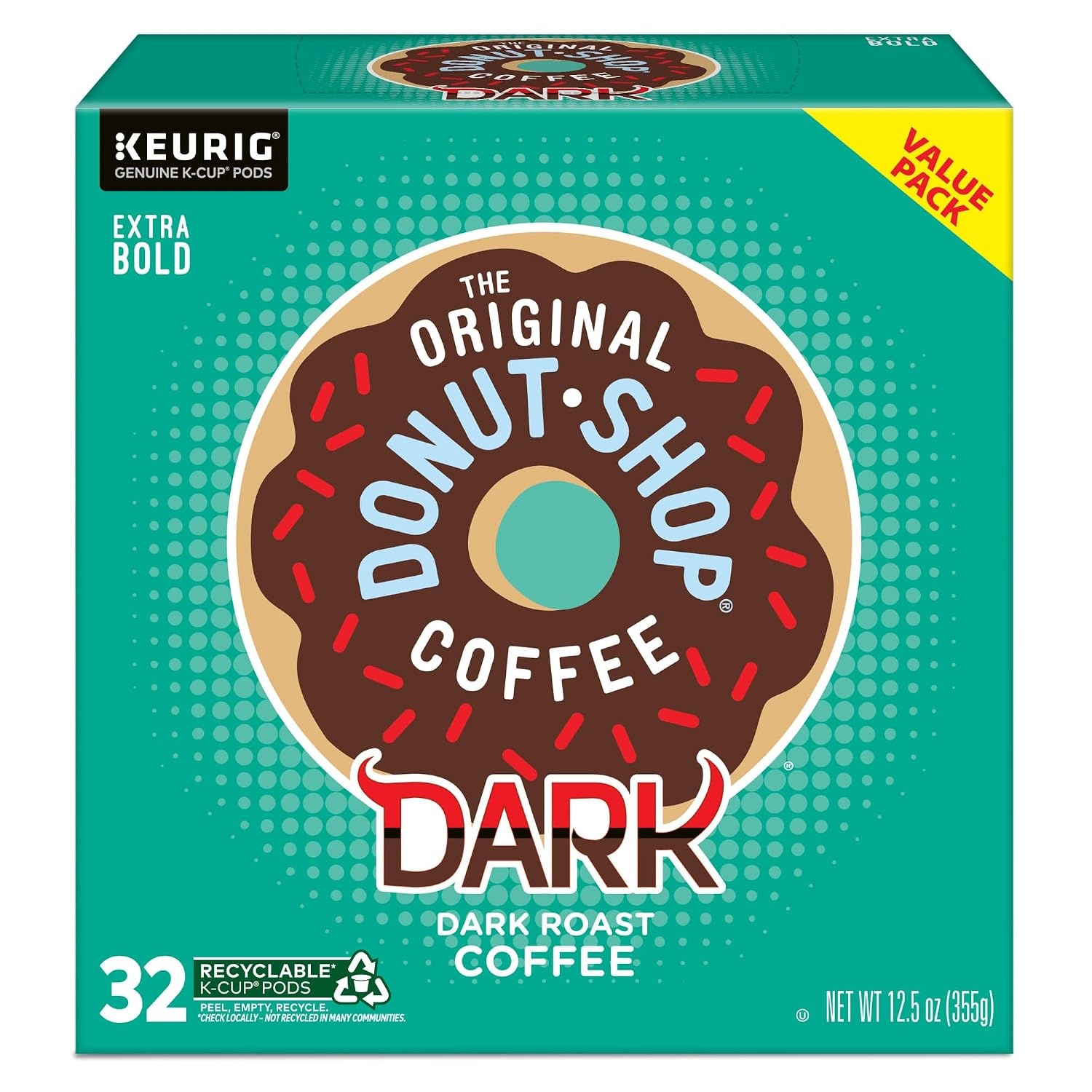 image:imageThe Original Donut Shop Dark SingleServe Keurig KCup Pods Dark Roast Coffee Pods 96 CountDark