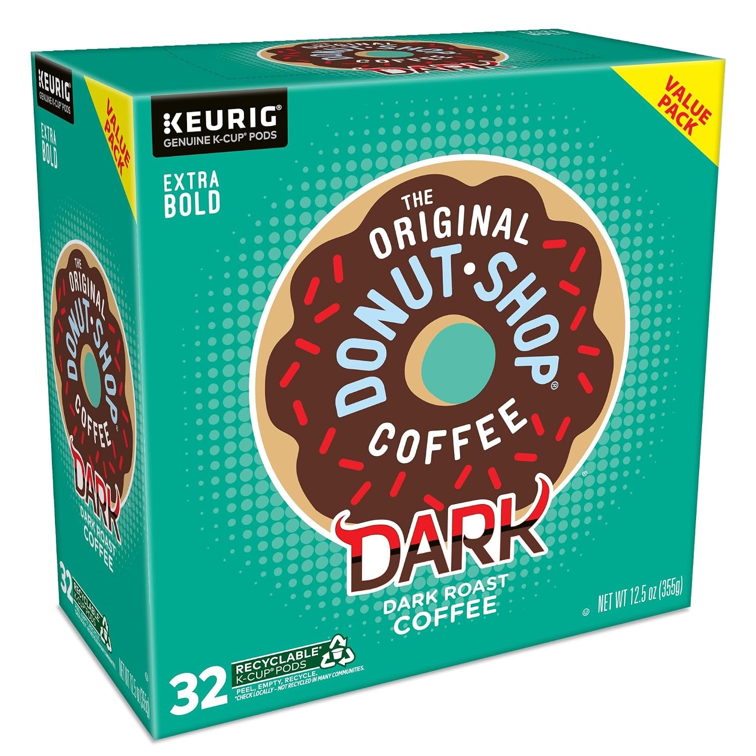 image:imageThe Original Donut Shop Dark SingleServe Keurig KCup Pods Dark Roast Coffee Pods 96 CountDark