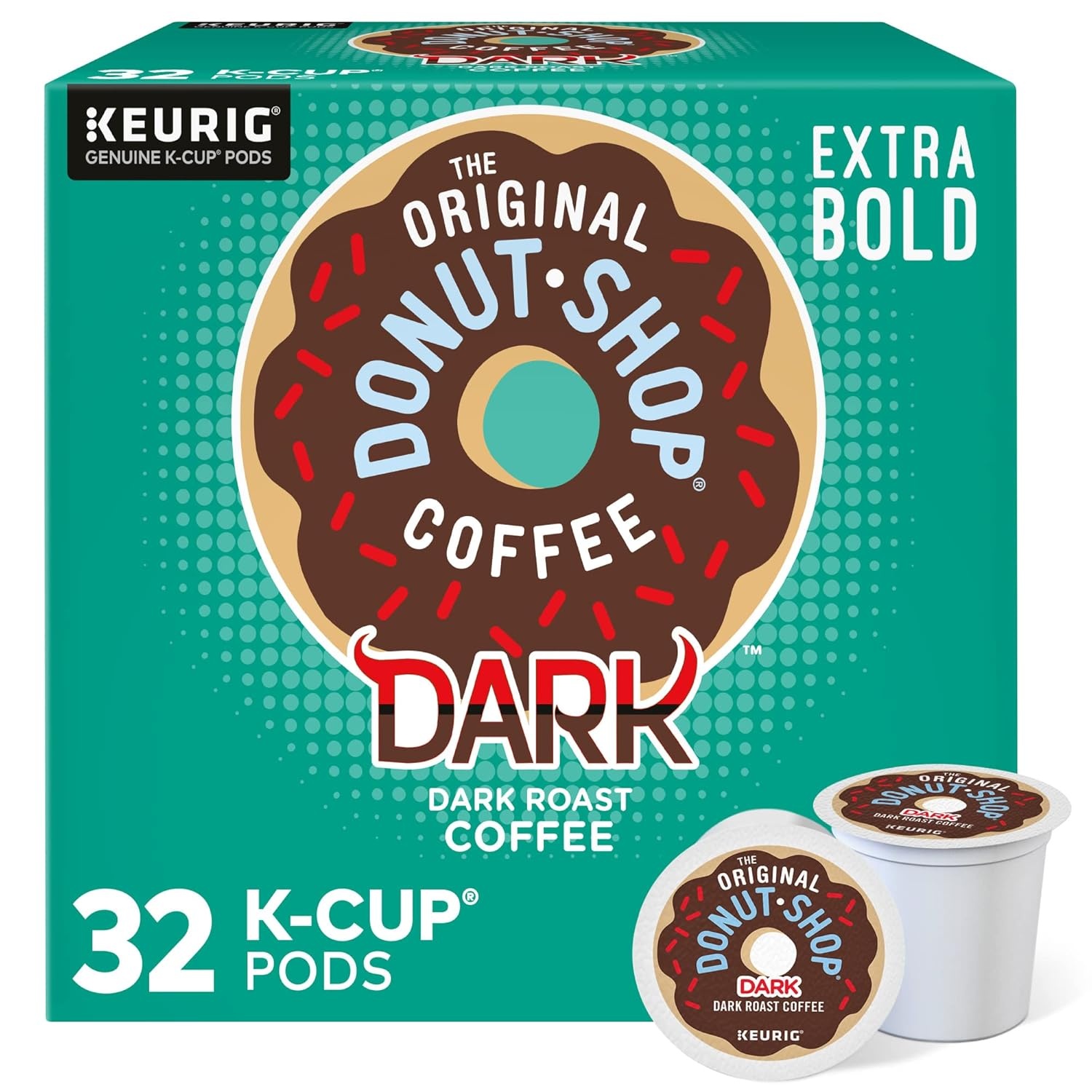 image:imageThe Original Donut Shop Dark SingleServe Keurig KCup Pods Dark Roast Coffee Pods 96 CountDark