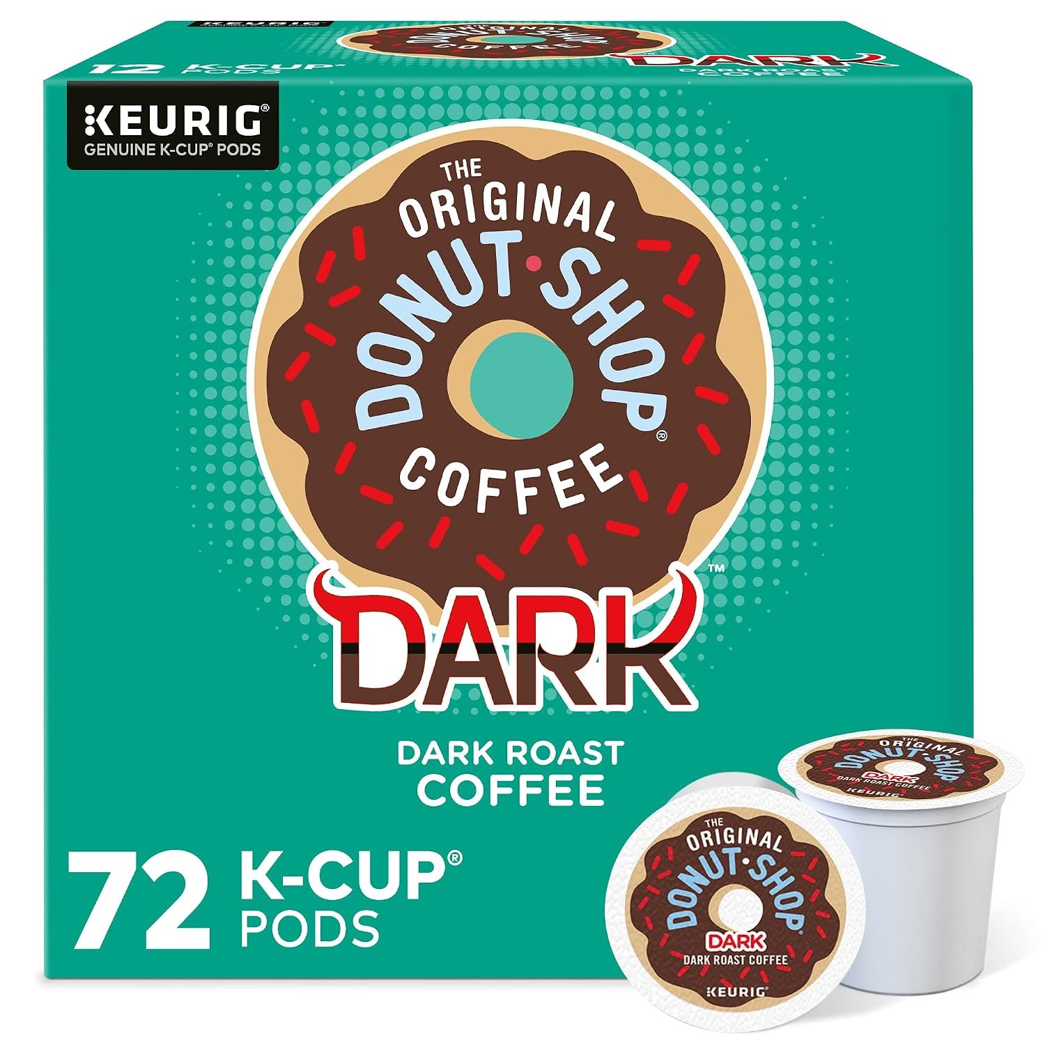 image:imageThe Original Donut Shop Dark SingleServe Keurig KCup Pods Dark Roast Coffee Pods 96 CountDark