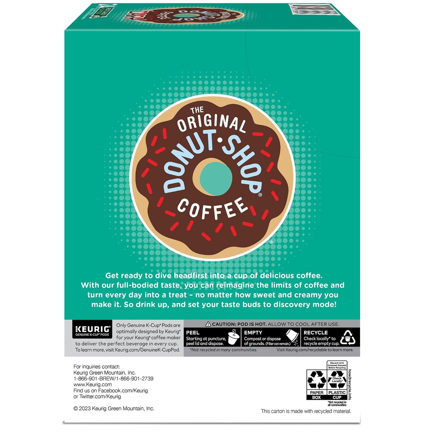 image:imageThe Original Donut Shop Dark SingleServe Keurig KCup Pods Dark Roast Coffee Pods 96 CountDark