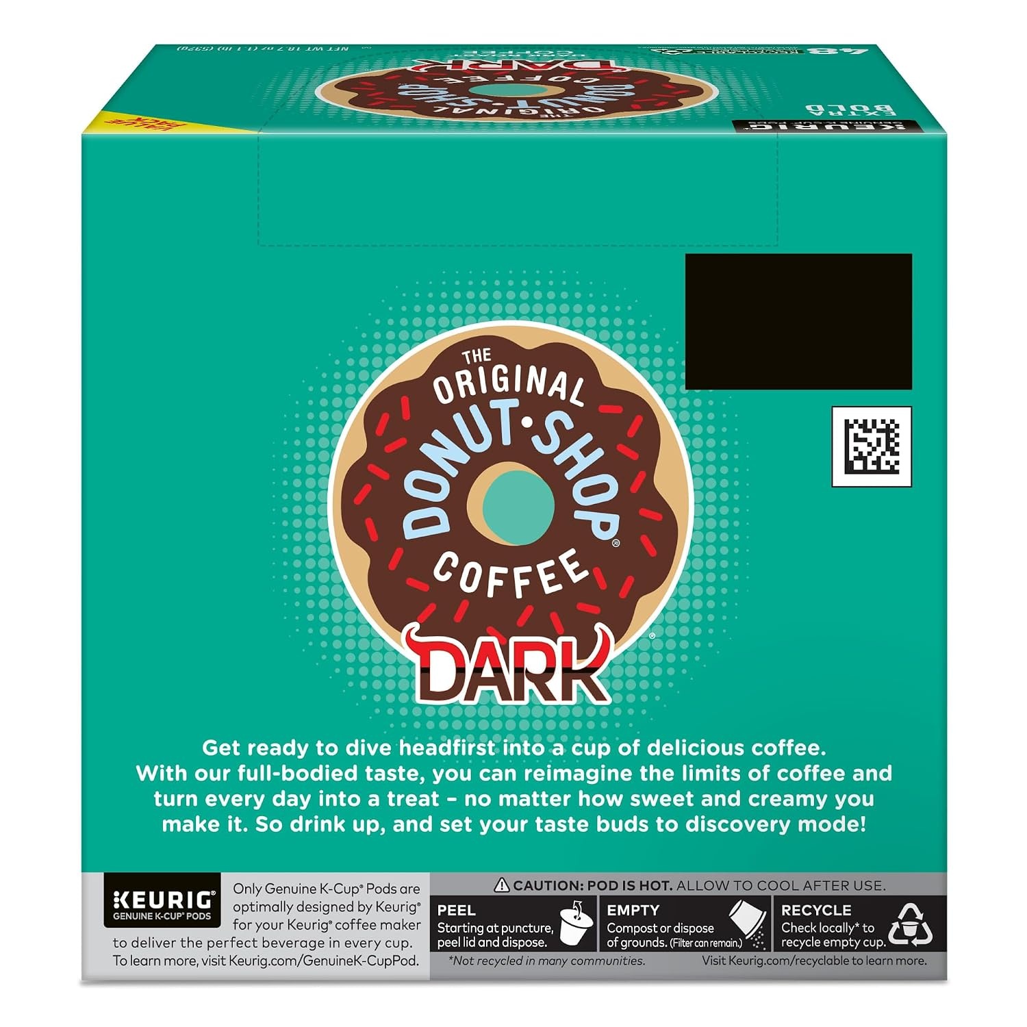 image:imageThe Original Donut Shop Dark SingleServe Keurig KCup Pods Dark Roast Coffee Pods 96 CountDark