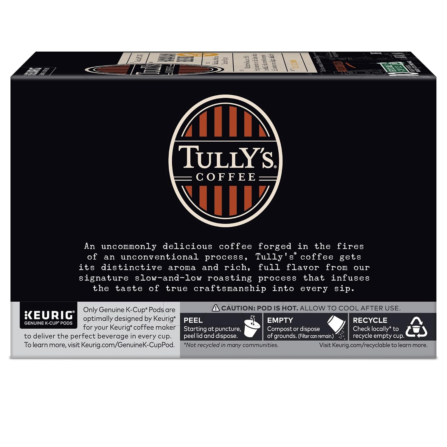 image:imageTullys Coffee French Roast Decaf Keurig SingleServe KCup Pods Dark Roast 96 CountHawaiian Blend