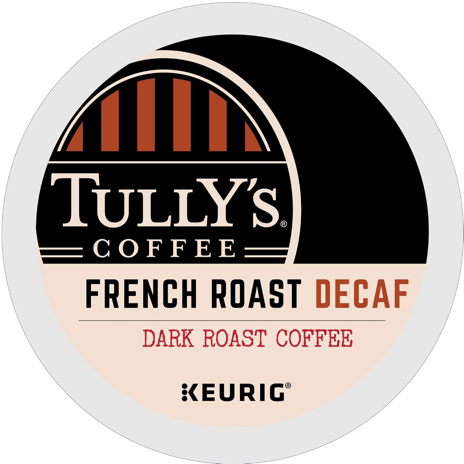 image:imageTullys Coffee Italian Roast Keurig SingleServe KCup Pods Dark Roast Coffee 96 CountDecaf French Roast