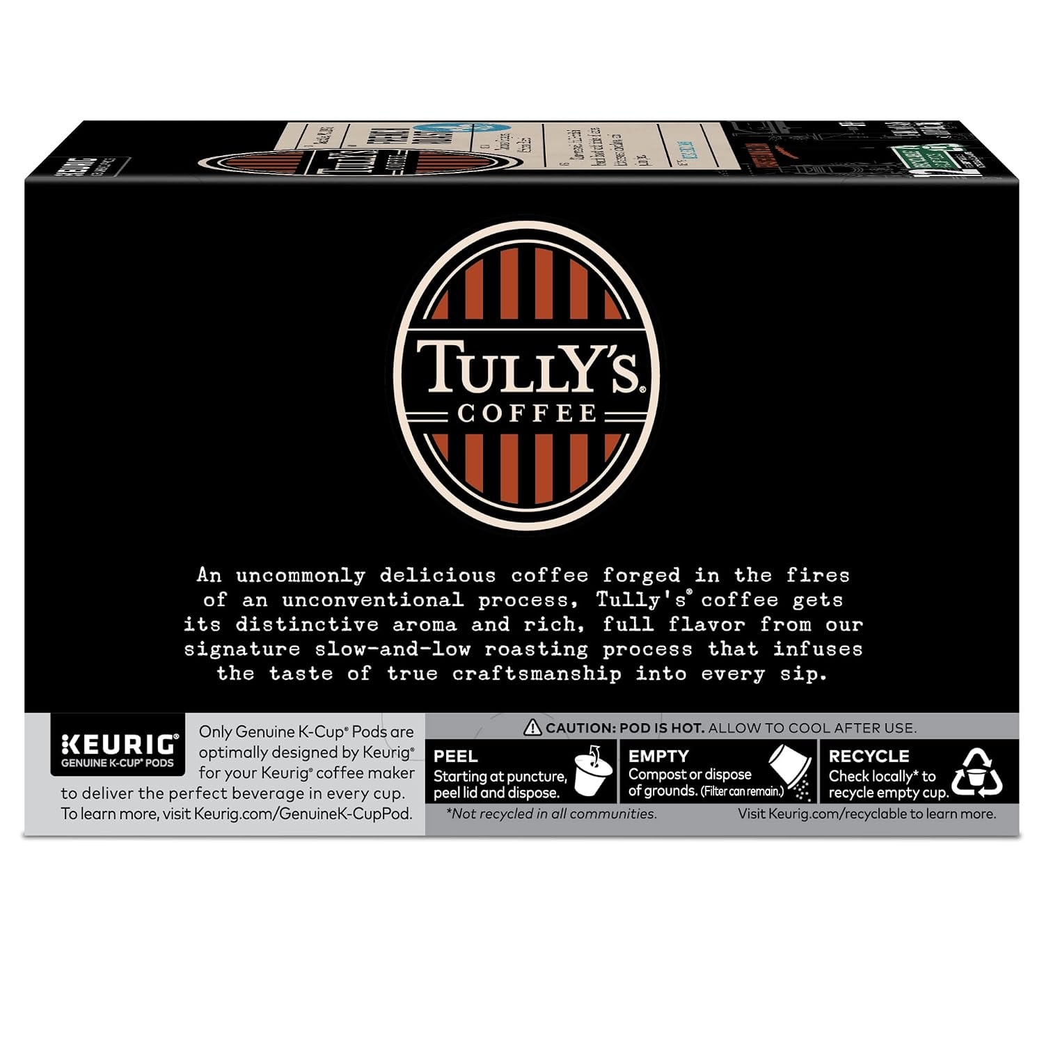 image:imageTullys Coffee Italian Roast Keurig SingleServe KCup Pods Dark Roast Coffee 96 CountFrench Roast