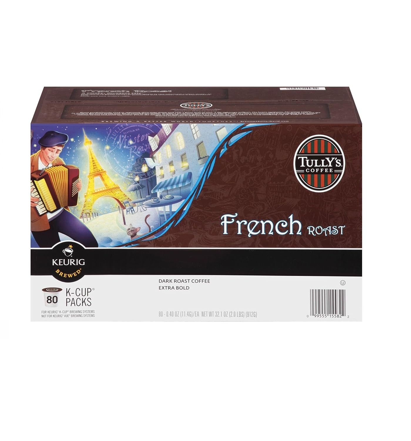 image:imageTullys Coffee Italian Roast Keurig SingleServe KCup Pods Dark Roast Coffee 96 CountFrench Roast