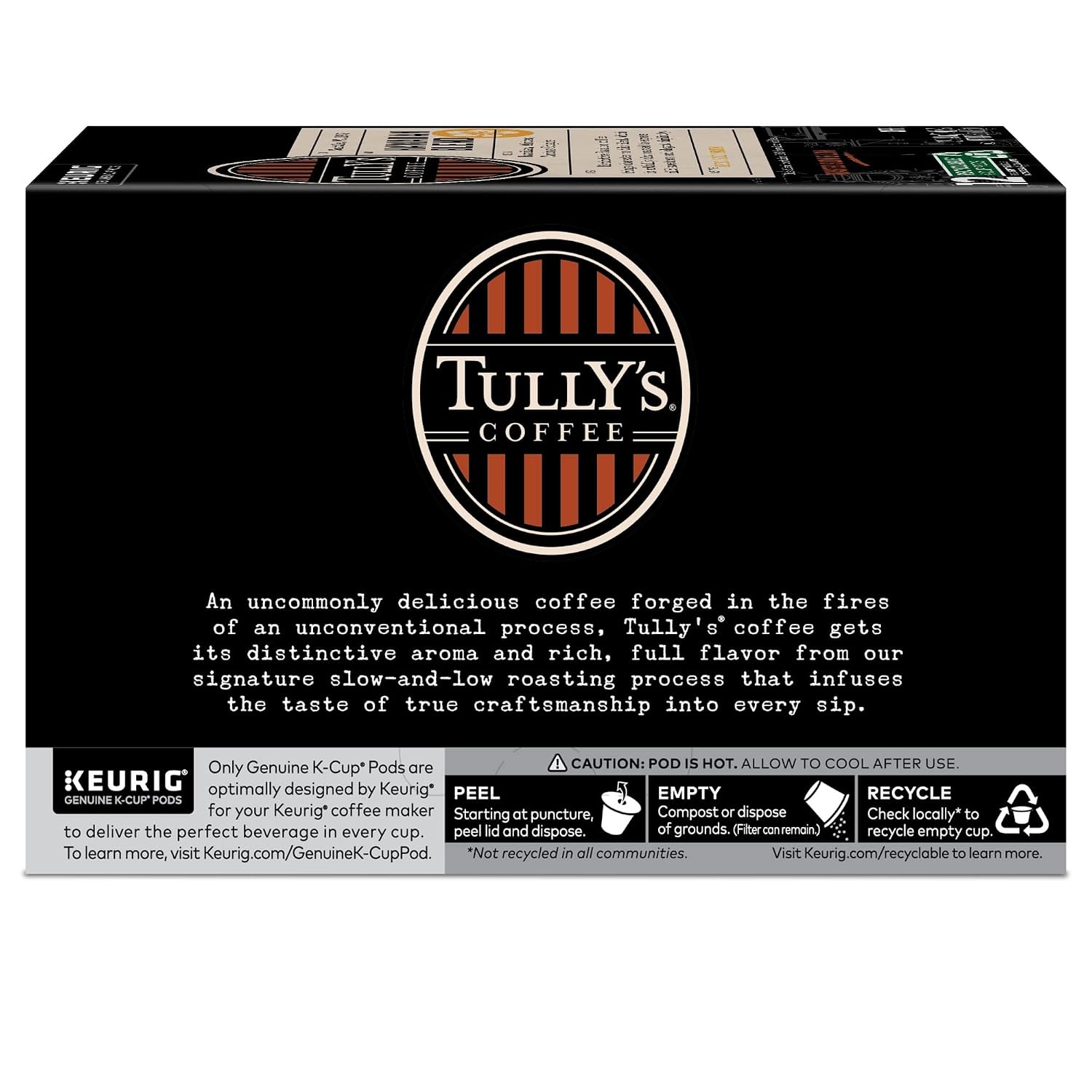image:imageTullys Coffee Italian Roast Keurig SingleServe KCup Pods Dark Roast Coffee 96 CountHawaiian Blend