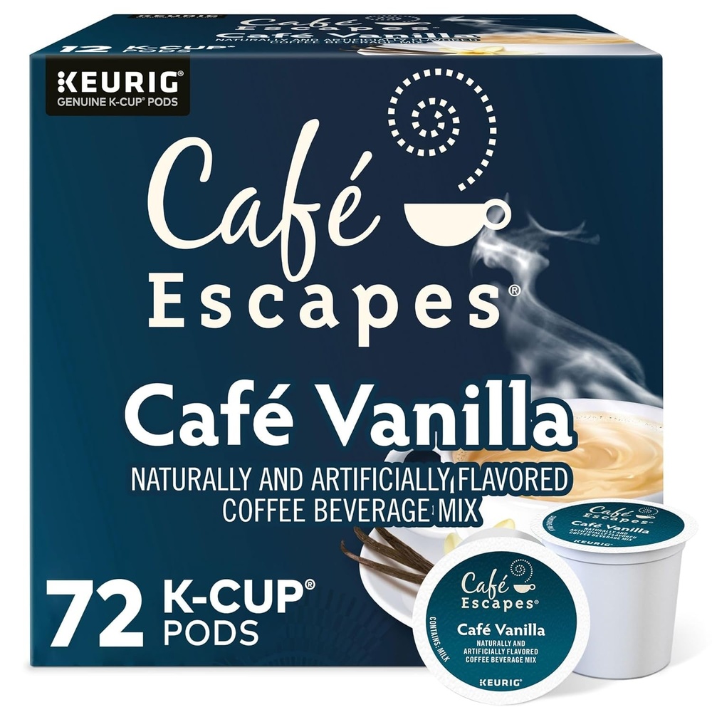 image:imageCafe Escapes Chai Latte Keurig SingleServe KCup Pods 96 CountVanilla
