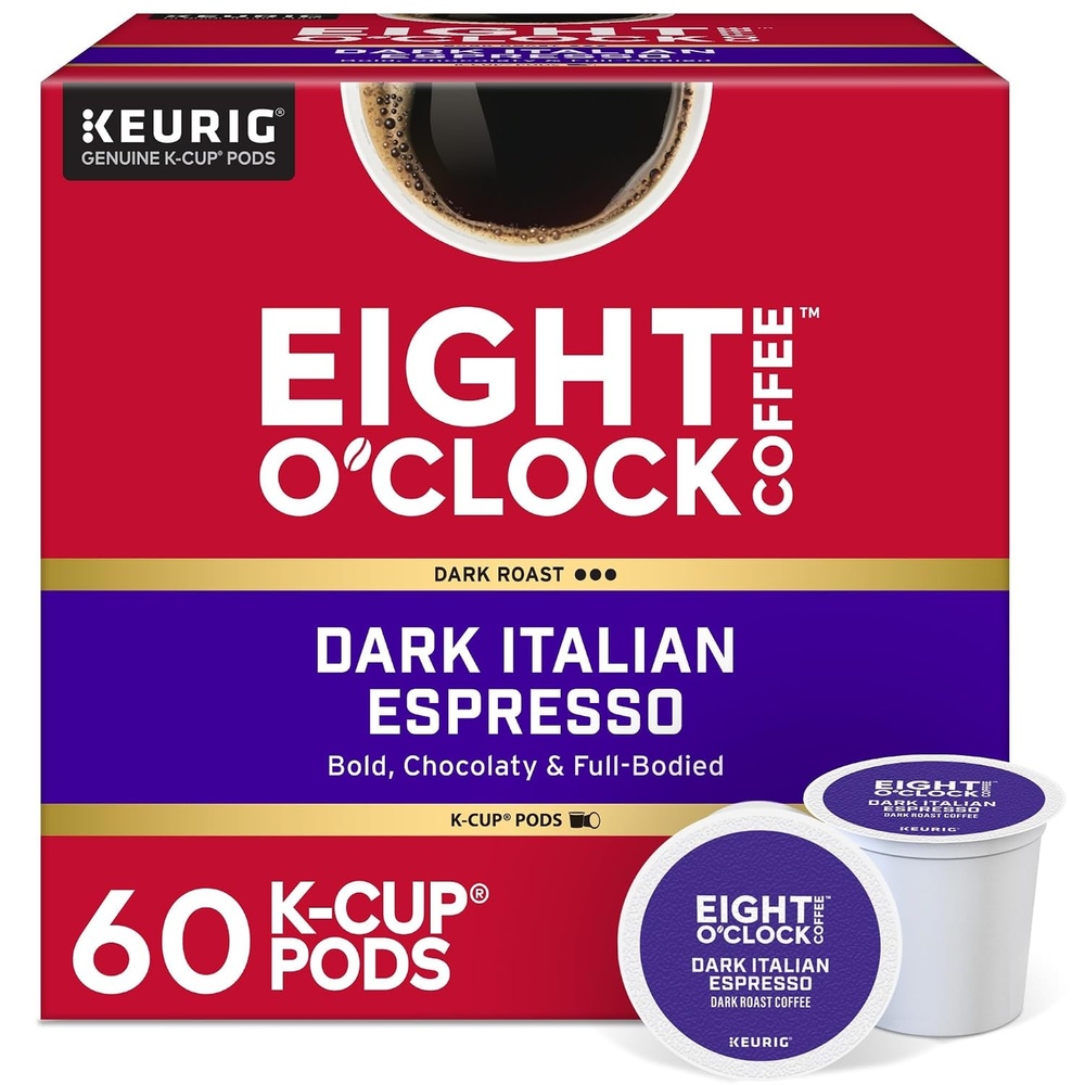 image:imageEight OClock Coffee Colombian Peaks SingleServe Keurig KCup Pods Medium Roast Coffee Pods 96 CountDark Italian