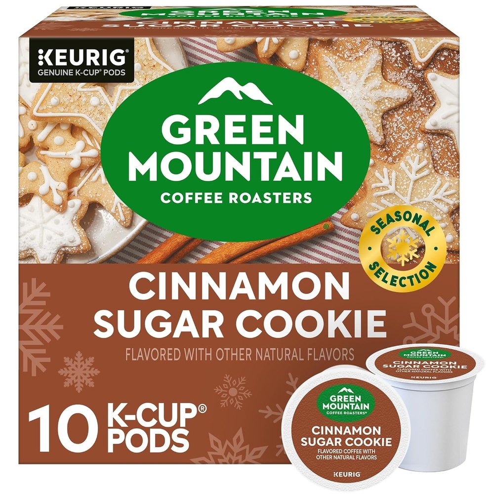 image:imageGreen Mountain Coffee Roasters Caramel Vanilla Cream Coffee Keurig SingleServe KCup pods Light Roast 96 CountCinnamon Sugar Cookie