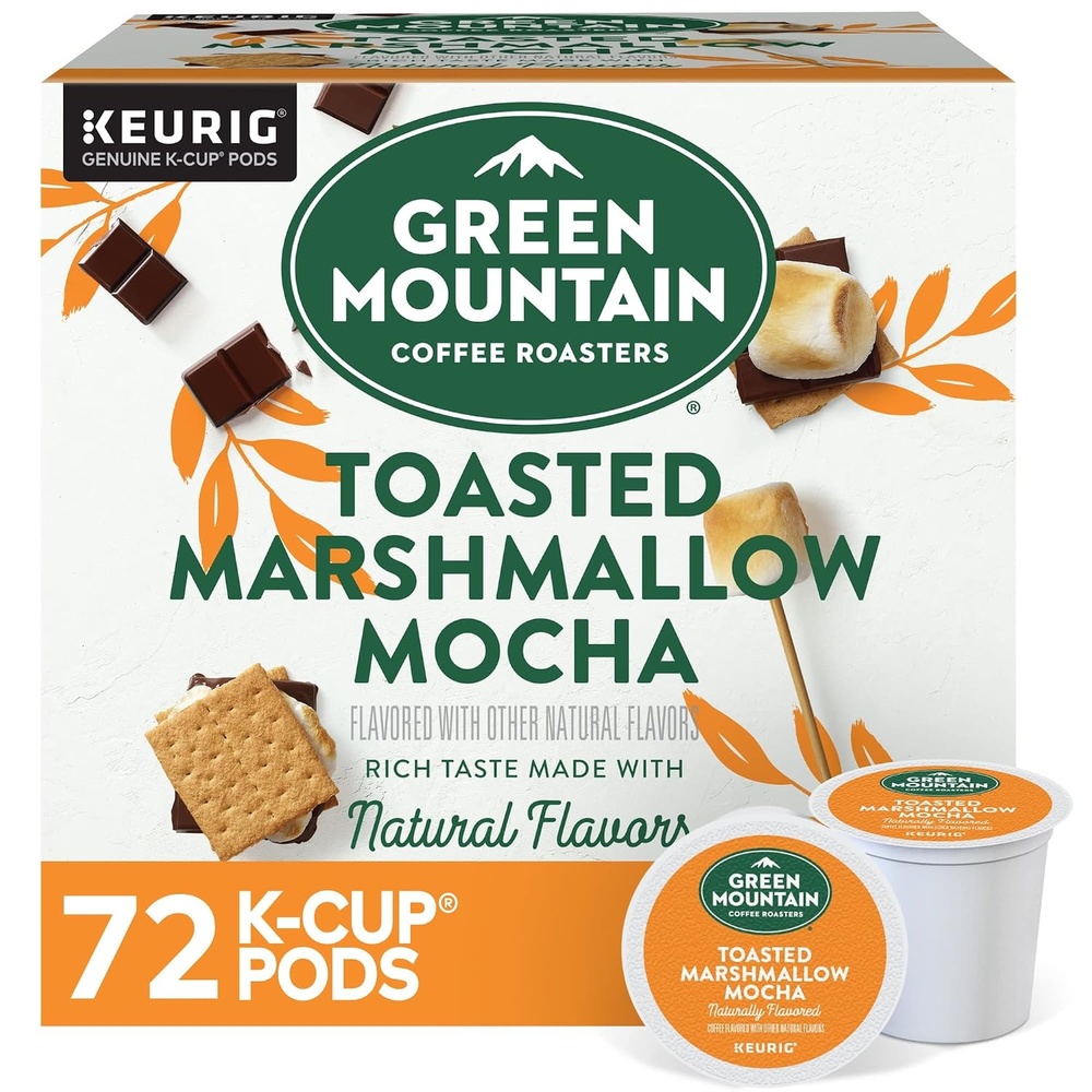 image:imageGreen Mountain Coffee Roasters Caramel Vanilla Cream Coffee Keurig SingleServe KCup pods Light Roast 96 CountToasted Marshmallow Mocha