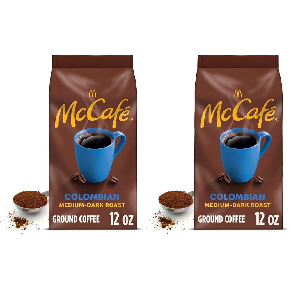 image:imageMcCafe Colombian Ground Coffee MediumDark Roast Mild Fruity Flavors Premium Quality Responsibly Sourced Kosher Certified 22oz BagColombian