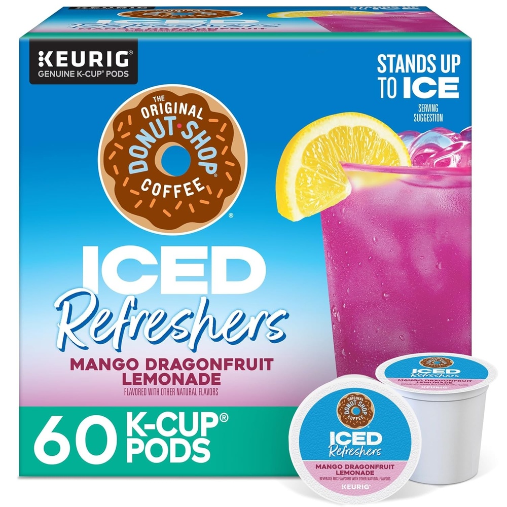 image:imageThe Original Donut Shop Iced Refreshers Watermelon Breeze Flavor Keurig Single Serve KCup Pods Brew Over Ice 20 CountDragonfruit Lemonade