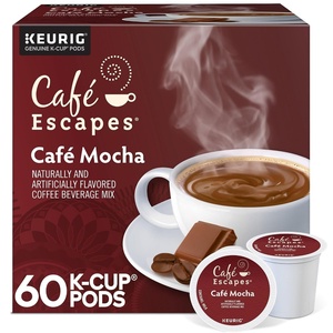 Cafe Escapes Chai Latte Keurig Single-Serve K-Cup Pods, 96 Count(Café Mocha)