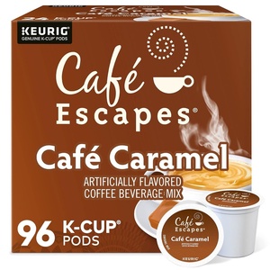 Cafe Escapes Chai Latte Keurig Single-Serve K-Cup Pods, 96 Count(Caramel)
