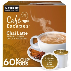 Cafe Escapes Chai Latte Keurig Single-Serve K-Cup Pods, 96 Count(Chai Latte)