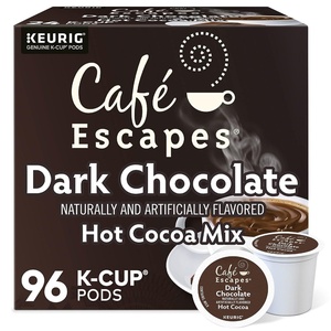Cafe Escapes Chai Latte Keurig Single-Serve K-Cup Pods, 96 Count(Dark Chocolate)