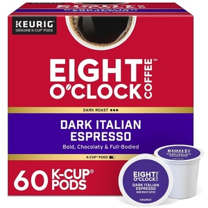 Eight O’Clock Coffee Colombian Peaks Single-Serve Keurig K-Cup Pods, Medium Roast Coffee Pods, 96 Count(Dark Italian)