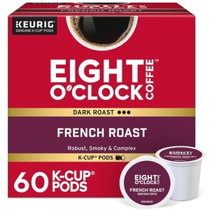Eight O’Clock Coffee Colombian Peaks Single-Serve Keurig K-Cup Pods, Medium Roast Coffee Pods, 96 Count(French Roast)